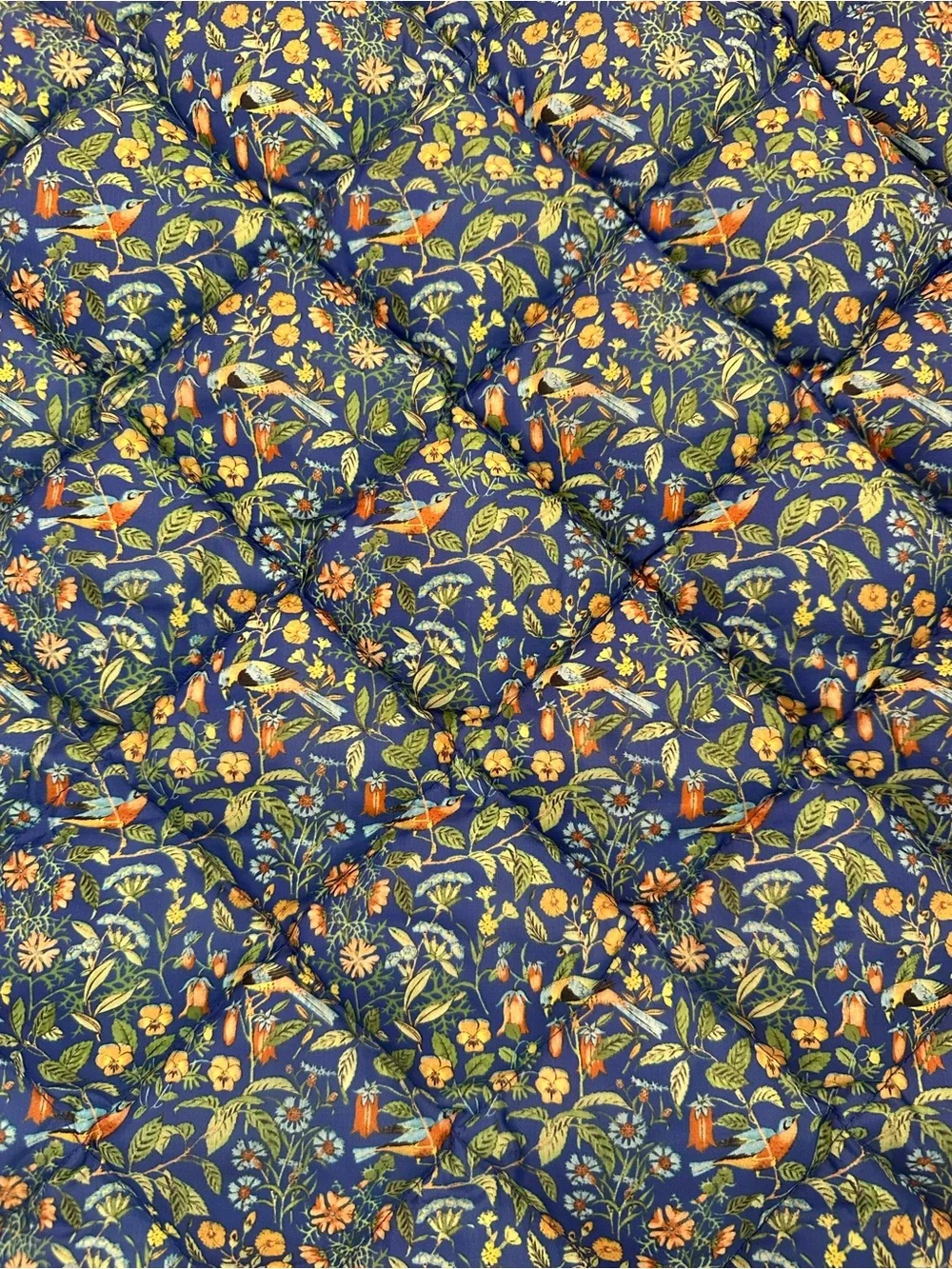 J Crew Liberty Catesby Floral Fabric Birds Down Puffer Vest - Picture 6 of 6